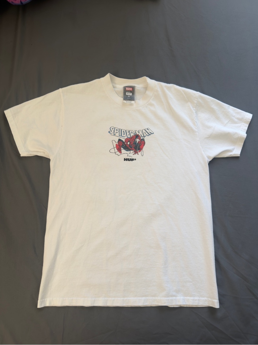 HUF Spider-Man Short Sleeve Tee - White & Red